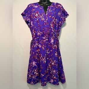 41 Hawthorn Purple Floral Midi Dress